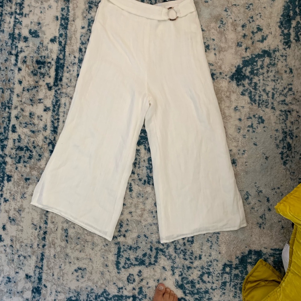 NTW WHITE LINEN PANT!!